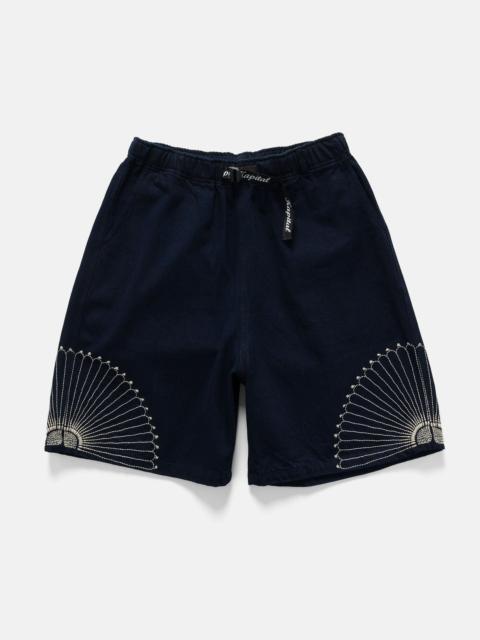 Kapital 10oz IDGxIDG Denim EASY Short Pants (FUROSHIKI Embroidry) Indigo