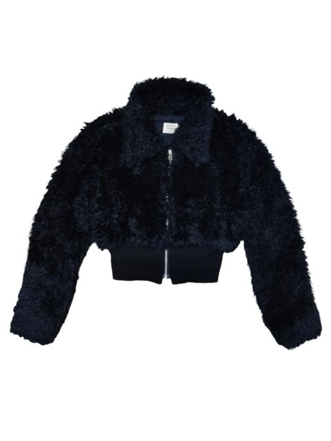 Other Designers Other - Vintage Japanese Brand Rice-Stix by Manial Faux Fur Zip Up