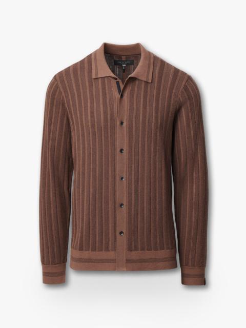 rag & bone Harvey Ribbed Knit Shirt
