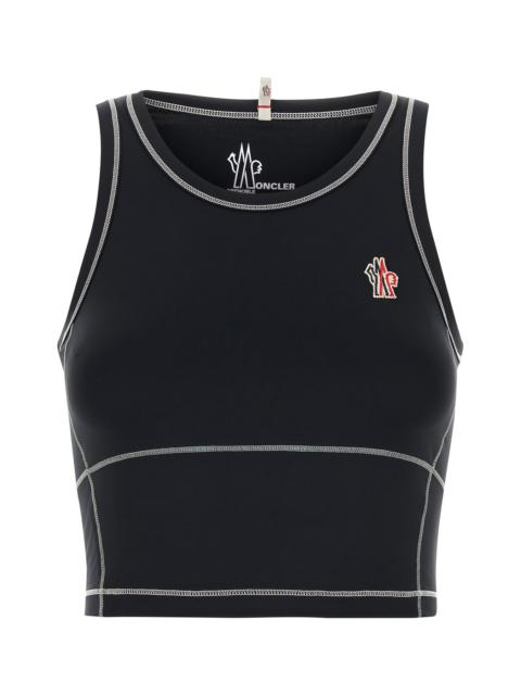 Moncler Grenoble Black stretch nylon top