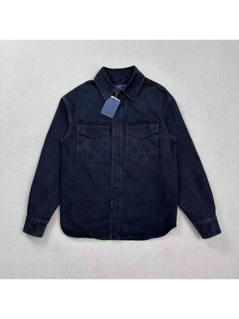 Louis Vuitton Louis Vuitton embossed monogram denim jacket