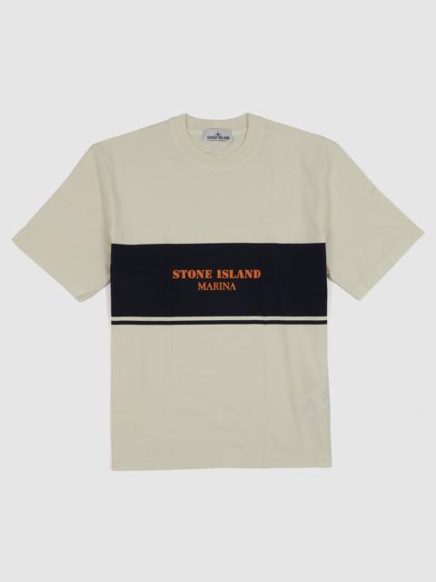 Stone Island Stone Island Crew Neck Marina Logo T-Shirt