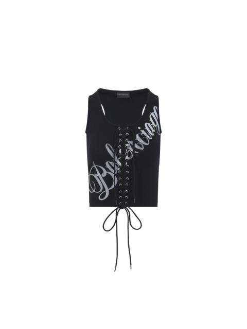 BALENCIAGA Lace Up Top Women