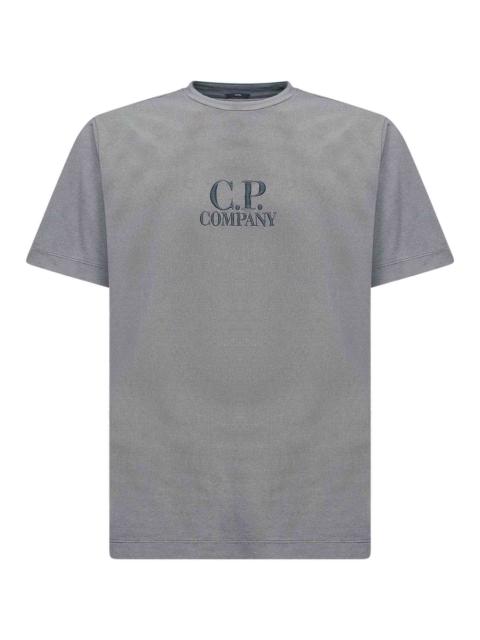 C.P. Company Grey Tacting Piquet Embroidery T-shirt