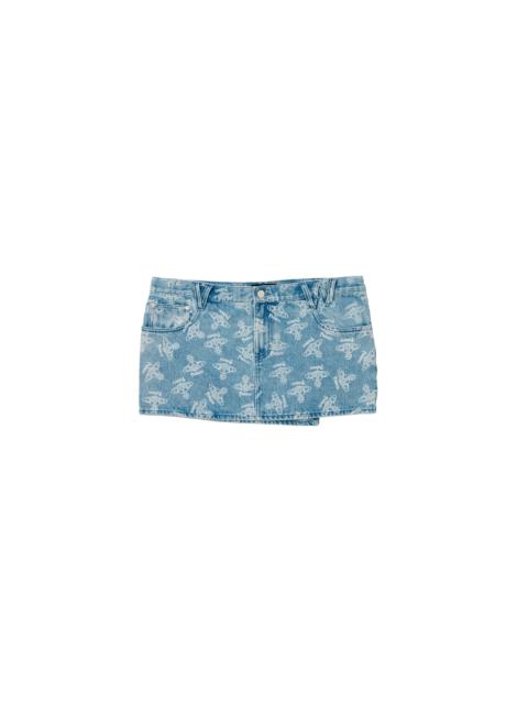 PALACE VIVIENNE WESTWOOD DENIM SKIRT ORB STONE WASH