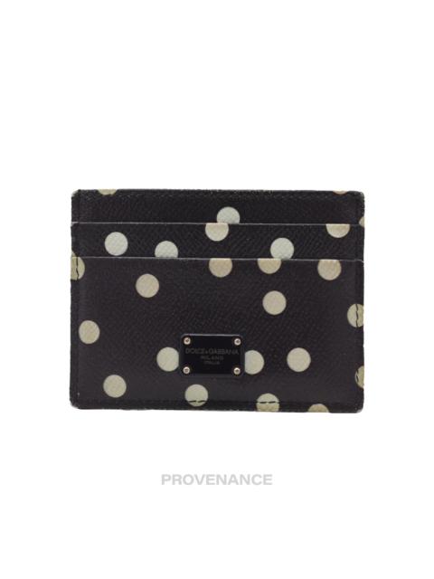 Dolce & Gabbana Dolce & Gabbana Logo Card Holder Wallet - Polkadot