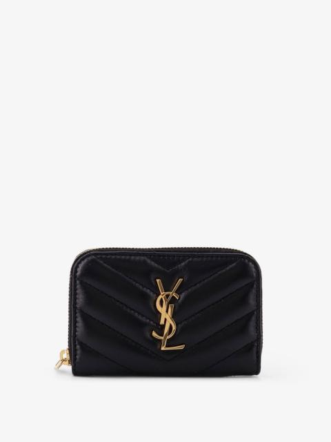 Saint Laurent Women Leather Coin Pocket