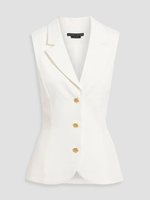 Alice + Olivia Sammie Lyocell-blend twill vest