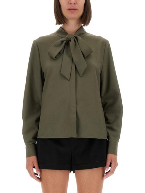 self-portrait Self-Portrait Women Twill Shirt With Bow