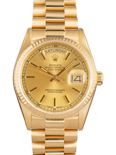 ROLEX Used Rolex Day-Date 36 Champagne Dial Ref 18038