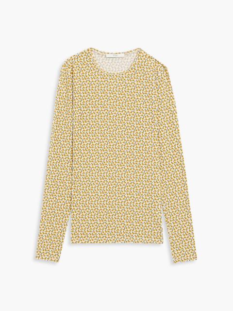 Tibi Floral-print stretch-jersey top