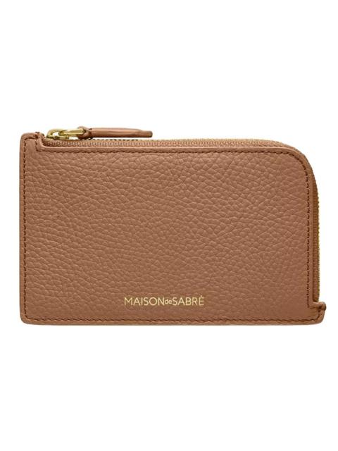 MAISON de SABRÉ Leather Zip Card Holder
