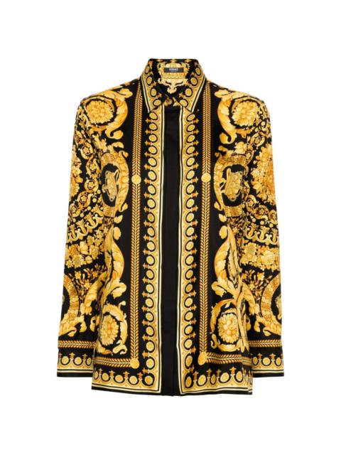 VERSACE Heritage Barocco-print silk shirt