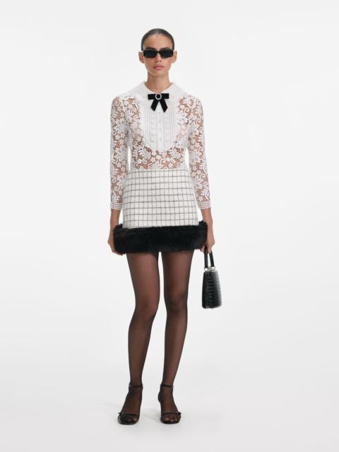 self-portrait White Lace Blouse