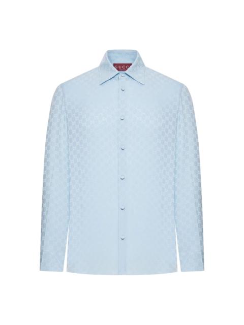 GUCCI Gucci Blue Shirts Men