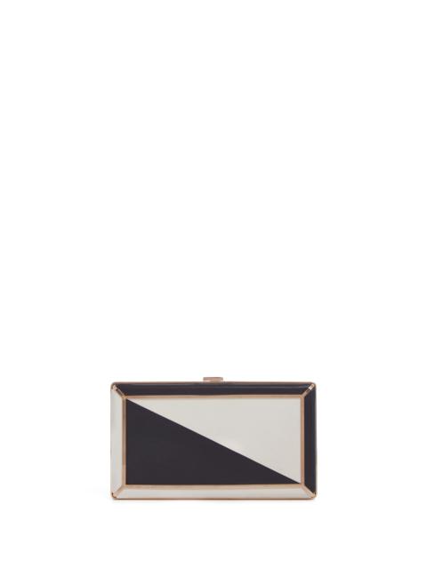 GABRIELA HEARST Callas Clutch in Navy & Ivory Nappa Leather