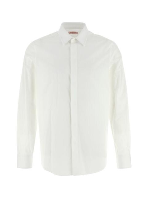 Valentino Garavani Man White Poplin Shirt