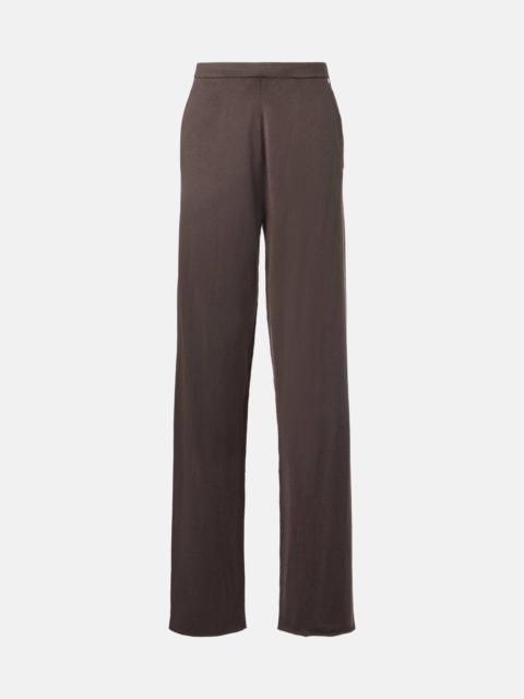 extreme cashmere N°353 Relax cotton and cashmere wide-leg pants