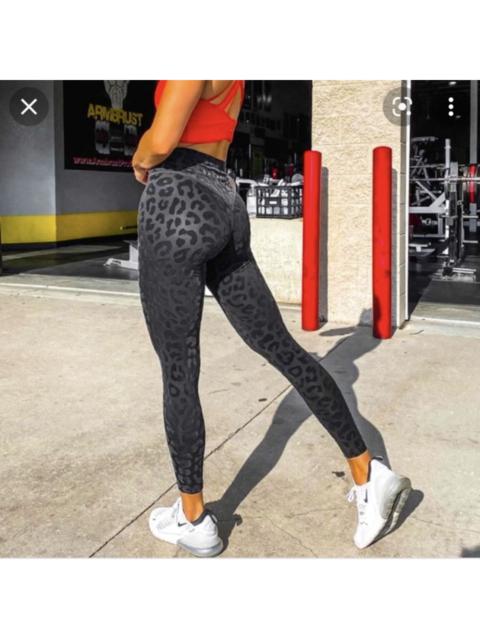 Balance Athletics Lux Panther Black Leopard Print Textured Leggings