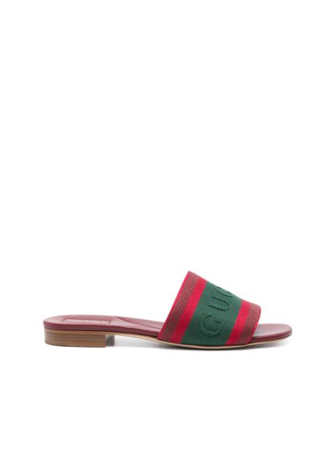 logo-motif flat sandals