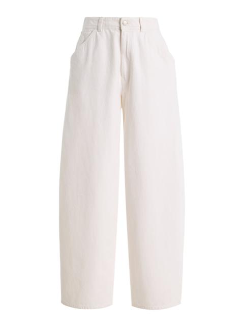 Lemaire Large Denim Pants white