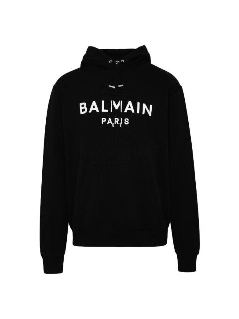 Balmain Balmain Logo Printed Cotton Hoodie
