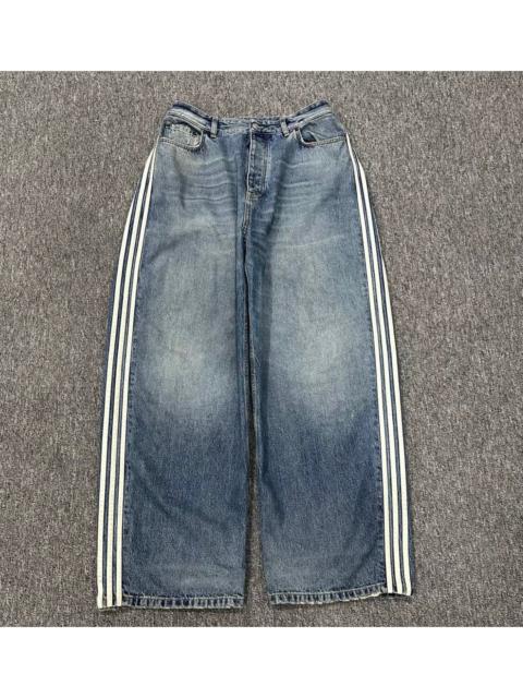 adidas Balenciaga x Adidas 3 Stripe Baggy Denim