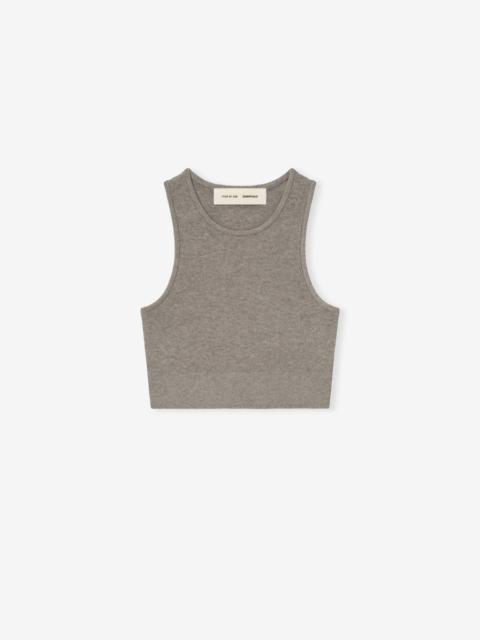 ESSENTIALS Womens Soft Rib Knit Sport Tank