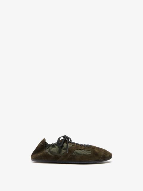 Proenza Schouler Soft Track Sneakers in Nylon Calfsuede