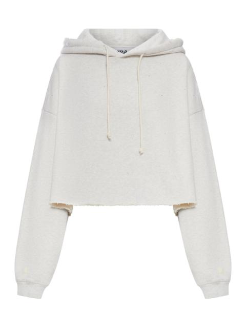 Golden Goose Golden Goose Deluxe Brand Women Cropped Hoodie With Micro Applications