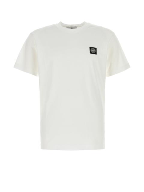 Stone Island White cotton t-shirt