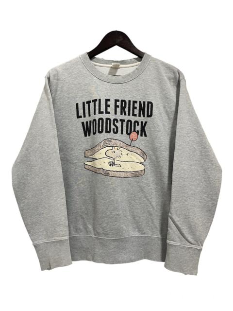 Other Designers Uniqlo - PEANUTS WOODSTOCK BIG LOGO SWEATSHIRT DISTRESSED
