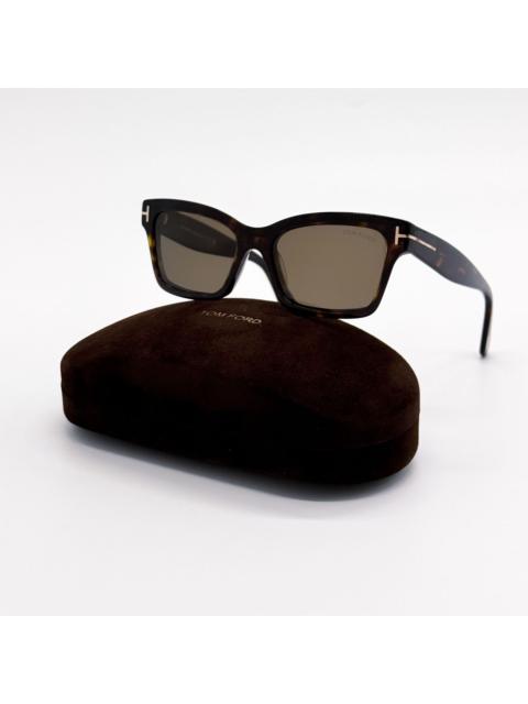 TOM FORD New Tom Ford Mikel TF1085 52H Polarized Cat Eye Havana Women