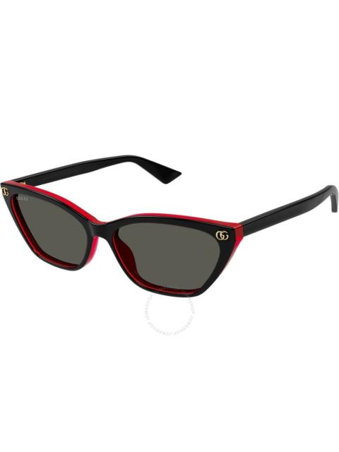 GUCCI Gucci Grey Cat Eye Ladies Sunglasses GG1815S 003 58