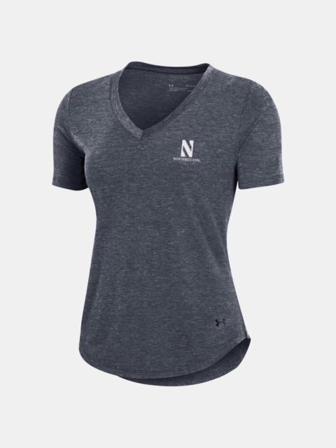 Under Armour Women's UA Breezy Jersey Collegiate V-Neck T-Shirt