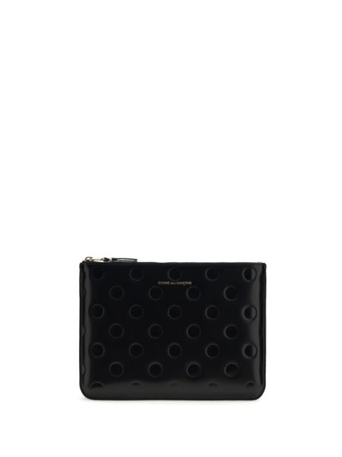 Comme Des Garçons Comme Des Garçons Wallet Embossed Polka-dot Pouch