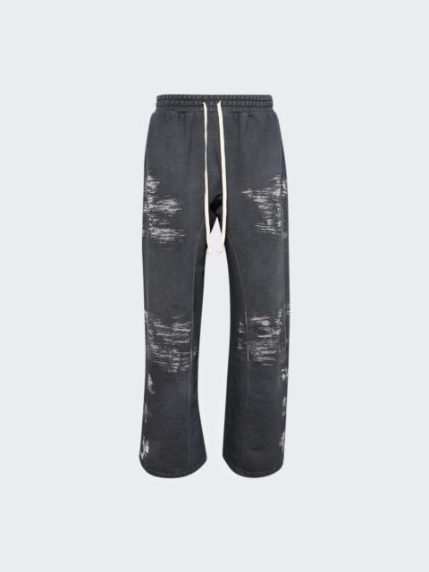 RRR123 Burn The Man Faster Flight Sweatpants Vintage Black