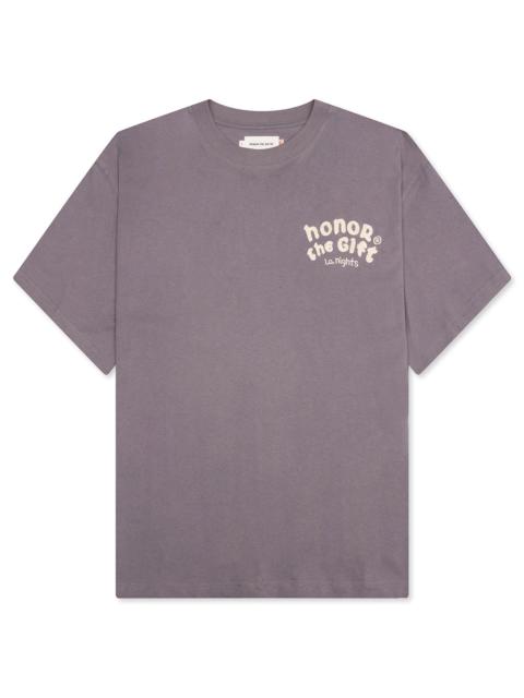 HONOR THE GIFT LA NIGHTS T-SHIRT - GREY