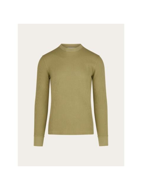 FERRAGAMO Ferragamo Light Green Cotton Sweater