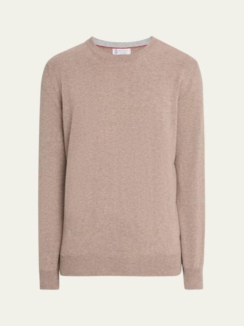 Brunello Cucinelli Men's Cashmere Crewneck Sweater