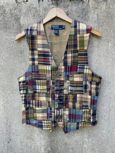 Polo Ralph Lauren Rare Polo Ralph Lauren Patchwork Pattern Multicolour Vest