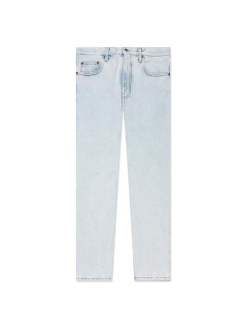 Off-White OFF-WHITE C/O VIRGIL ABLOH DIAG TAB N ARROW SLIM JEANS - BLEACH BLUE
