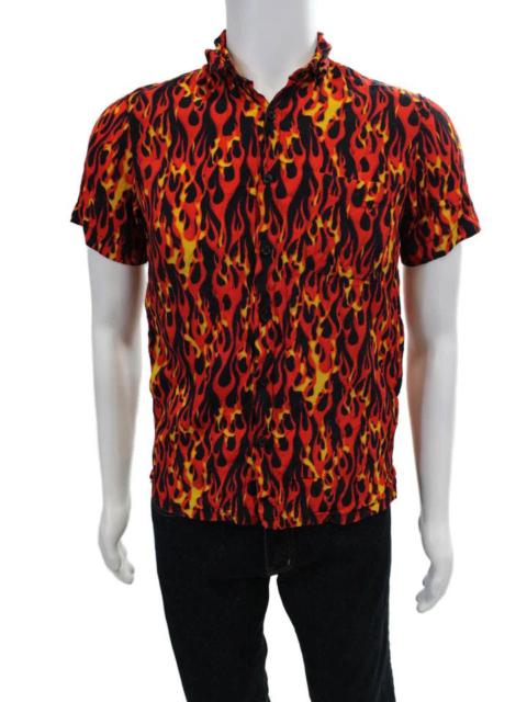 R13 NWT - R13 All over Flame shirt
