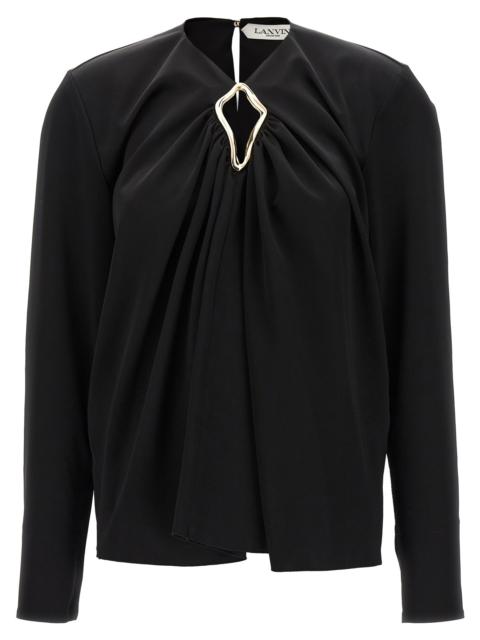 Lanvin Lanvin Women Metallic Detail Blouse