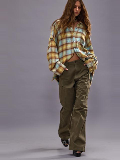 R13 WIDE LEG CARGO - OLIVE