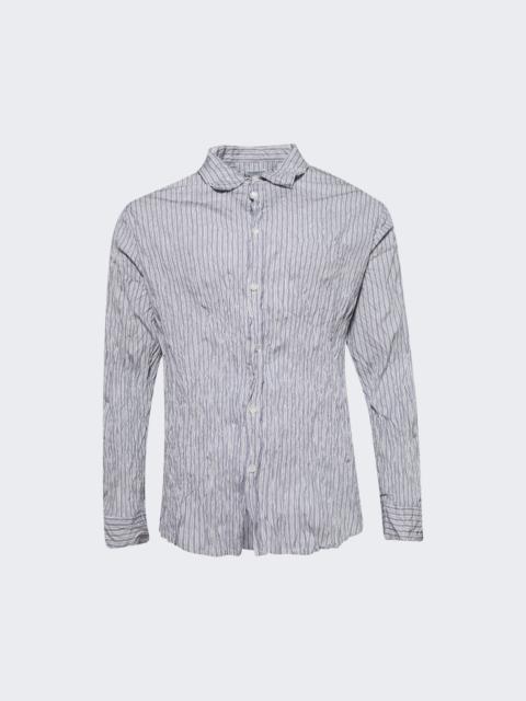 Bottega Veneta Crushed Shirt Blue And White