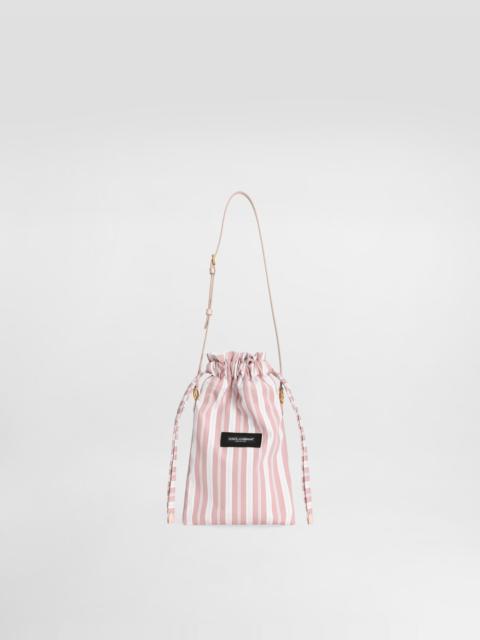 Dolce & Gabbana Essenza bag in striped poplin