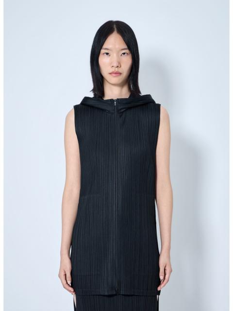 Pleats Please Issey Miyake Pleats Please Issey Miyake Women Pleated Zip-Front Sleeveless Tio