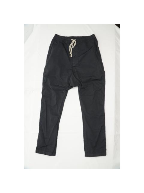 Rick Owens DRKSHDW Black Lounge Pants Elastic Drawstring Drop Crotch Large