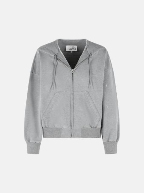 MM6 Maison Margiela GRAY COTTON SWEATSHIRT